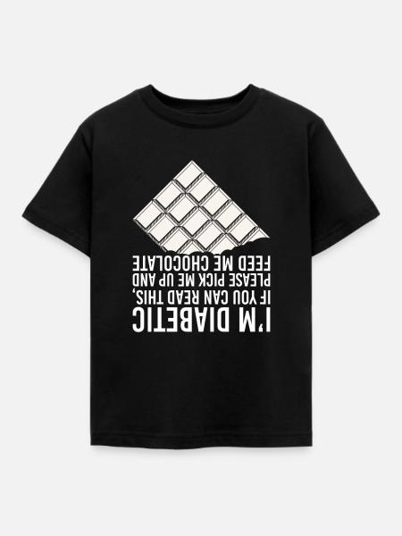 Diabetes - Kinder T-Shirt - Schwarz