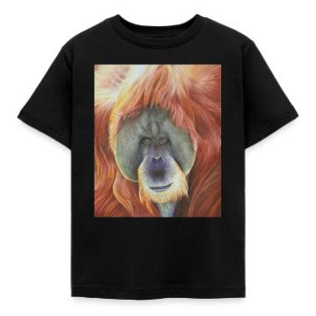 Orang-outan - T-shirt Enfant - noir - Devant - AI Model Kid Female (0cm)