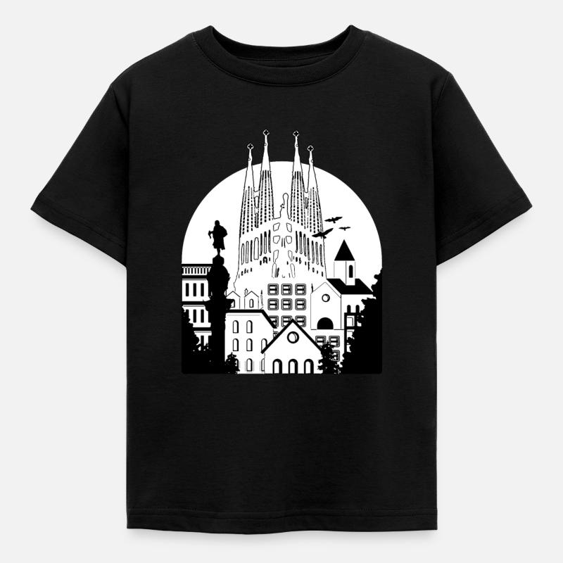 Barcelone - T-shirt Enfant - noir