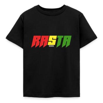 Logo du bloc de couleur Rasta - T-shirt Enfant - noir - Devant - AI Model Kid Female (0cm)
