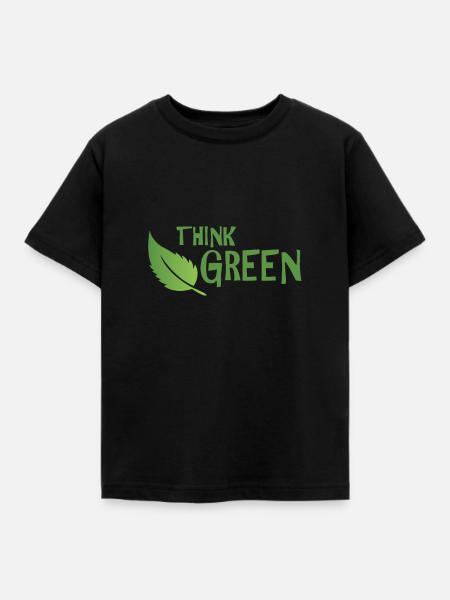 Klimaschutz - Kinder T-Shirt - Schwarz