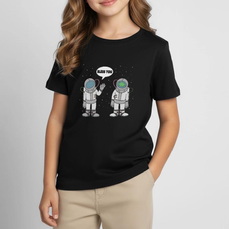 Astronaut Bless You Space Space Spaceman Kids' T-Shirt