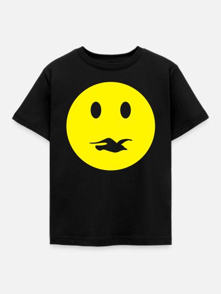 Saure Möwe - Kinder T-Shirt - Schwarz