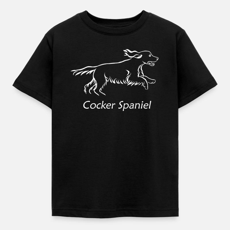 Cocker spaniel - Kids' T-Shirt - black