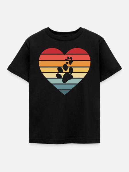 Hund Hunde - Kinder T-Shirt - Schwarz