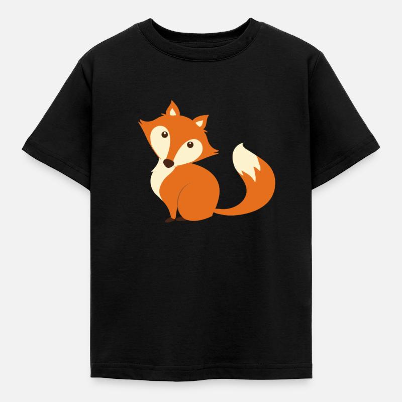 fox - Kids' T-Shirt - black