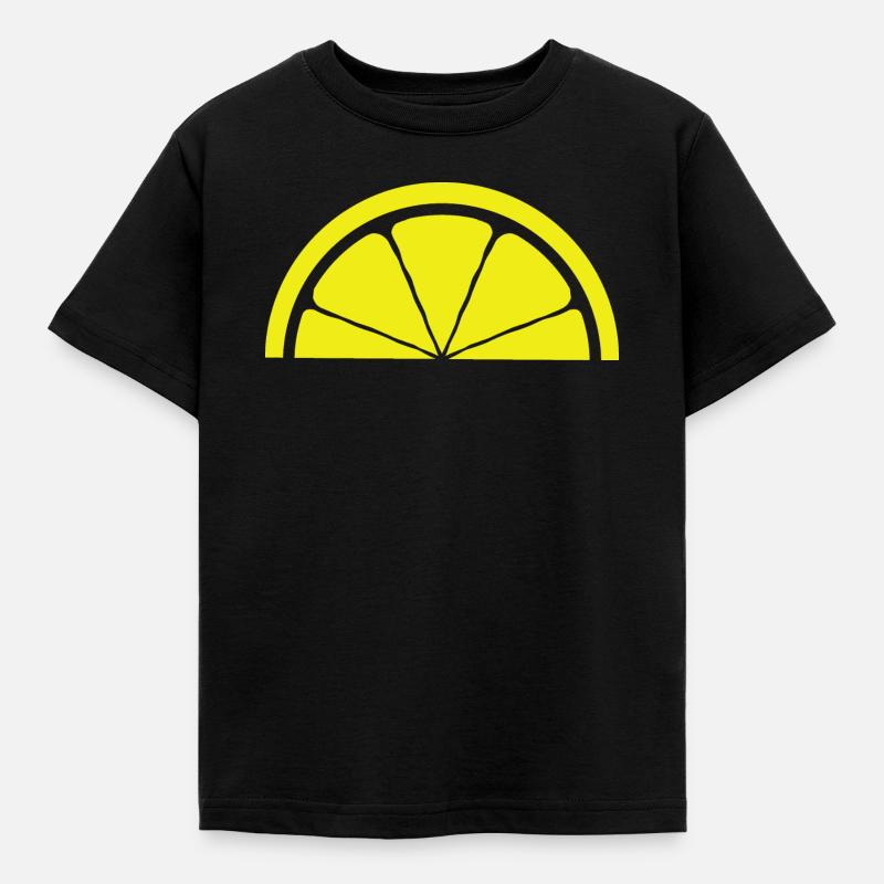 Lemon Design - Kids' T-Shirt - black