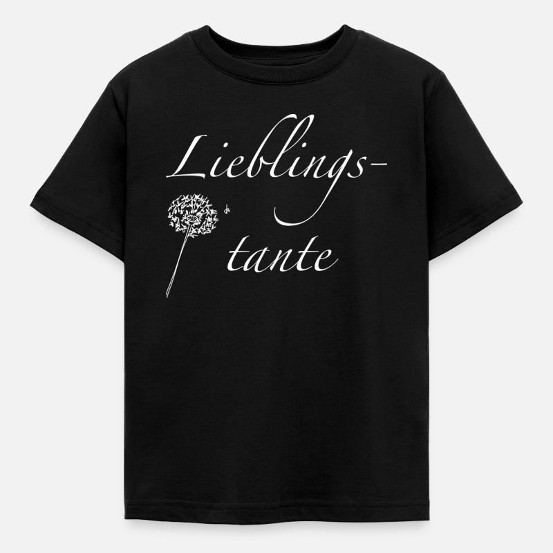 Lieblingstante - Kinder T-Shirt - Schwarz