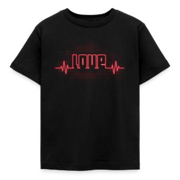 Love - T-shirt Enfant - noir - Devant - AI Model Kid Female (0cm)