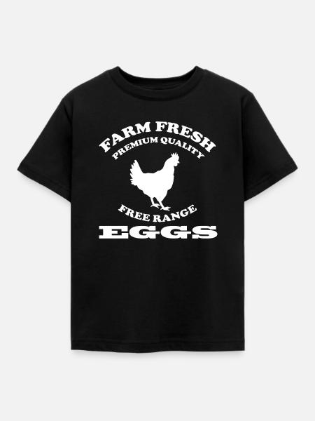 EGGS - Kinder T-Shirt - Schwarz