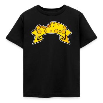 Banner Cheese - Kids' T-Shirt - black - Front - AI Model Kid Female (0cm)