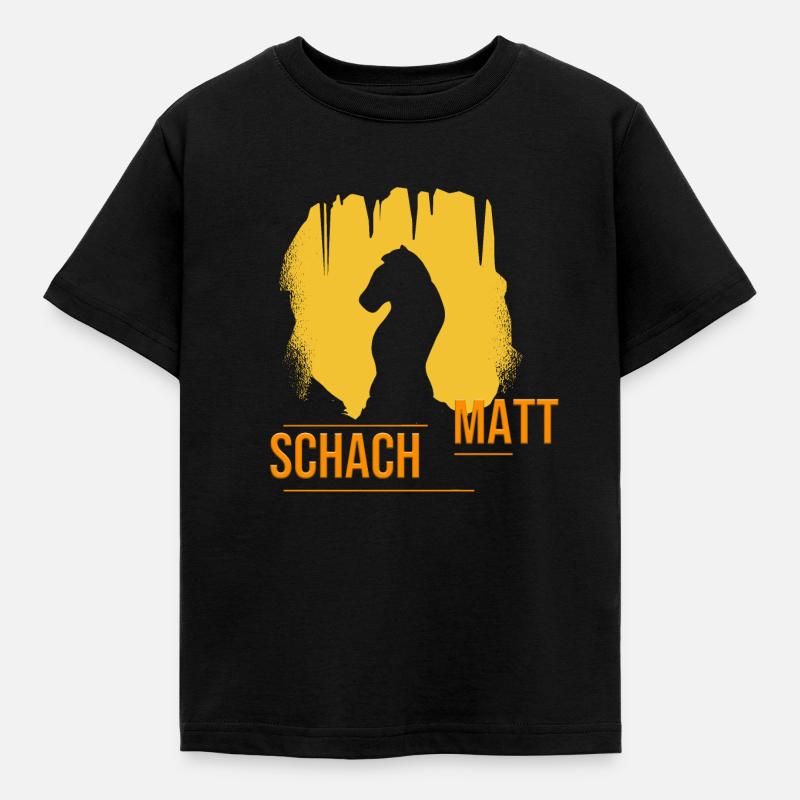 Schachmatt - Kinder T-Shirt - Schwarz