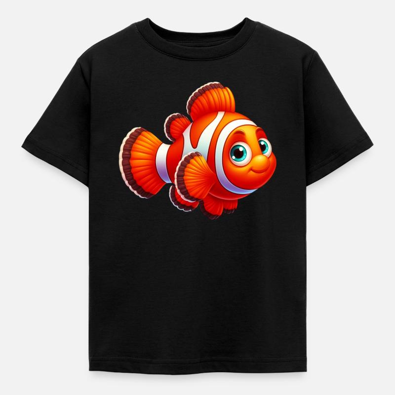 Clownfische - Kinder T-Shirt - Schwarz