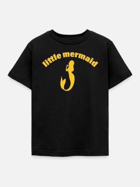 MERMAID - Kinder T-Shirt - Schwarz