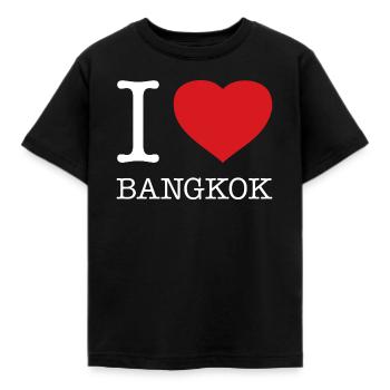 I LOVE BANGKOK - Kids' T-Shirt - black - Front - AI Model Kid Female (0cm)