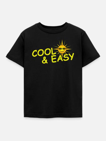 COOL & EASY - Kinder T-Shirt - Schwarz