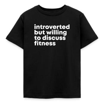 Fitness - Kinder T-Shirt - Schwarz - Vorne - AI Model Kid Female (0cm)