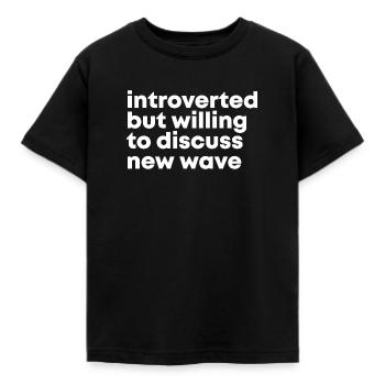 new wave - T-shirt Enfant - noir - Devant - AI Model Kid Female (0cm)