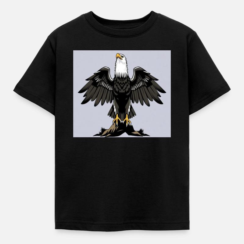 Eagle - Kids' T-Shirt - black