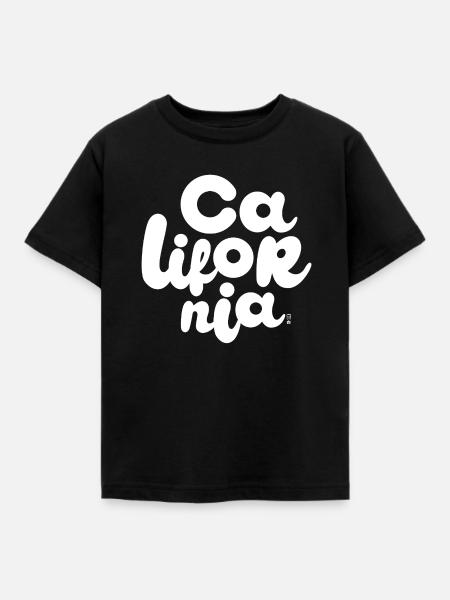 California - Weiß - Kinder T-Shirt - Schwarz