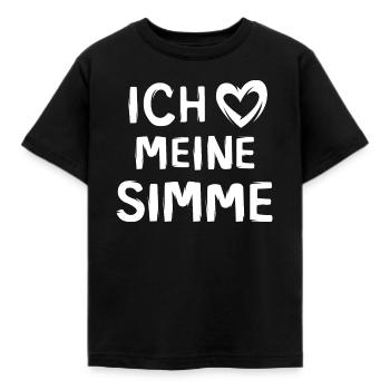 Ich liebe meine SImme - Moped Liebe - Kinder T-Shirt - Schwarz - Vorne - AI Model Kid Female (0cm)