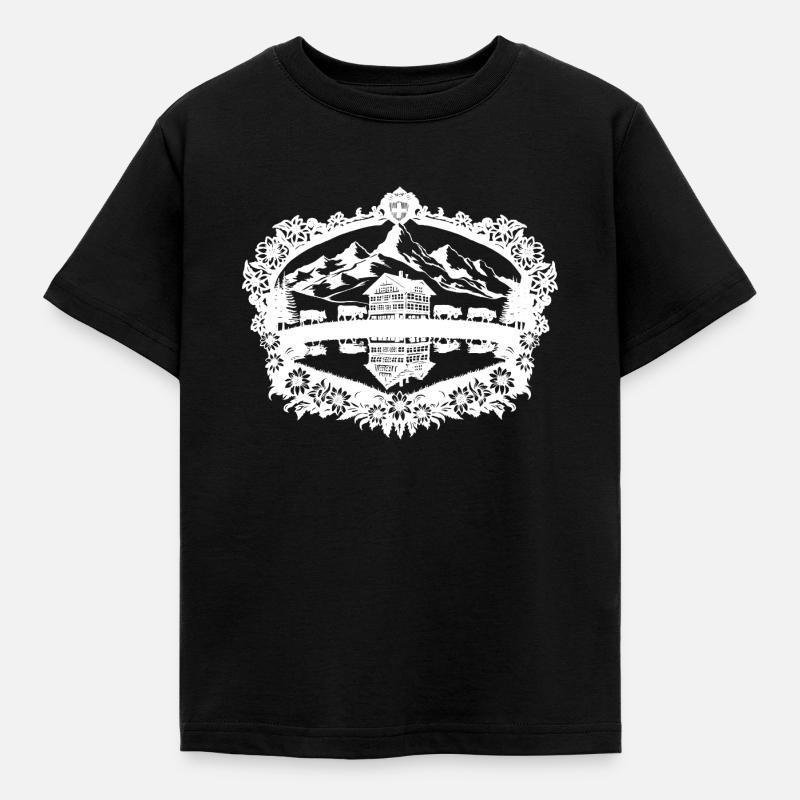 Gletschersee_white - Kinder T-Shirt - Schwarz