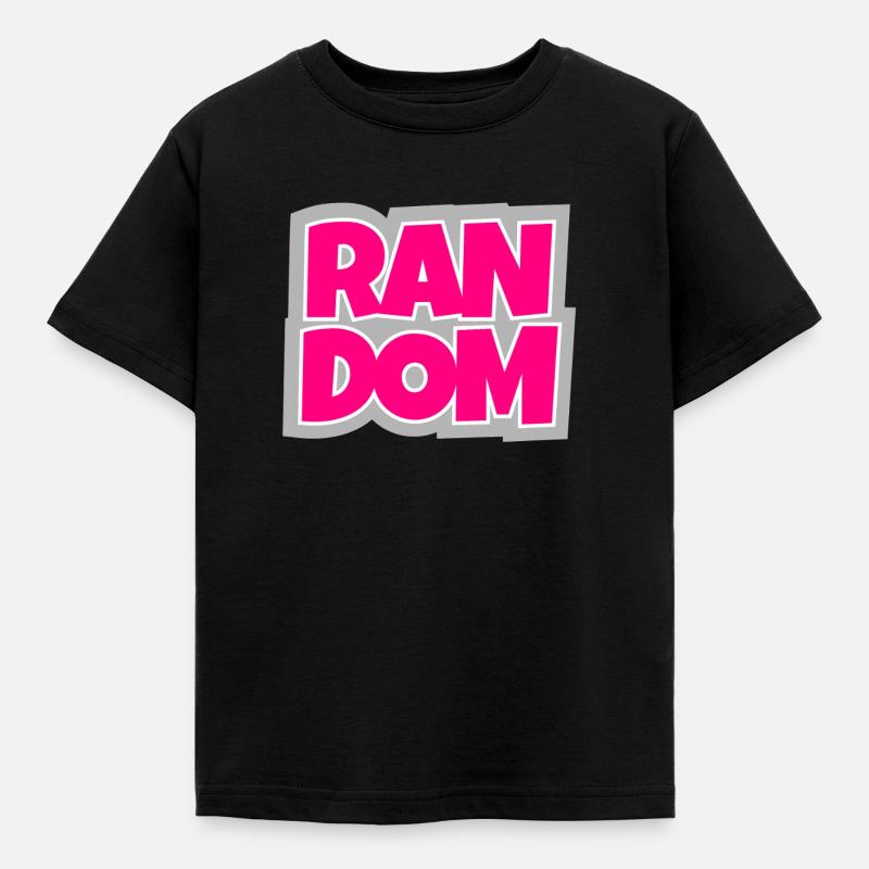 Random - chaotisch und absolut trendy. - Kinder T-Shirt - Schwarz