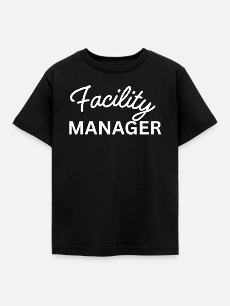 Facility Manager - Kinder T-Shirt - Schwarz