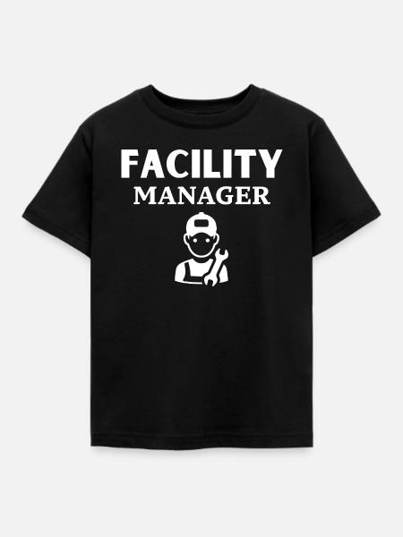 Facility Manager - Kinder T-Shirt - Schwarz