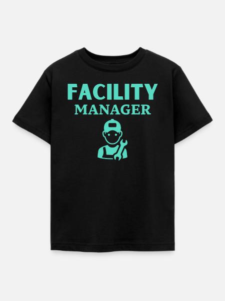 Facility Manager - Kinder T-Shirt - Schwarz