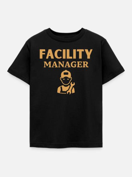 Facility Manager - Kinder T-Shirt - Schwarz