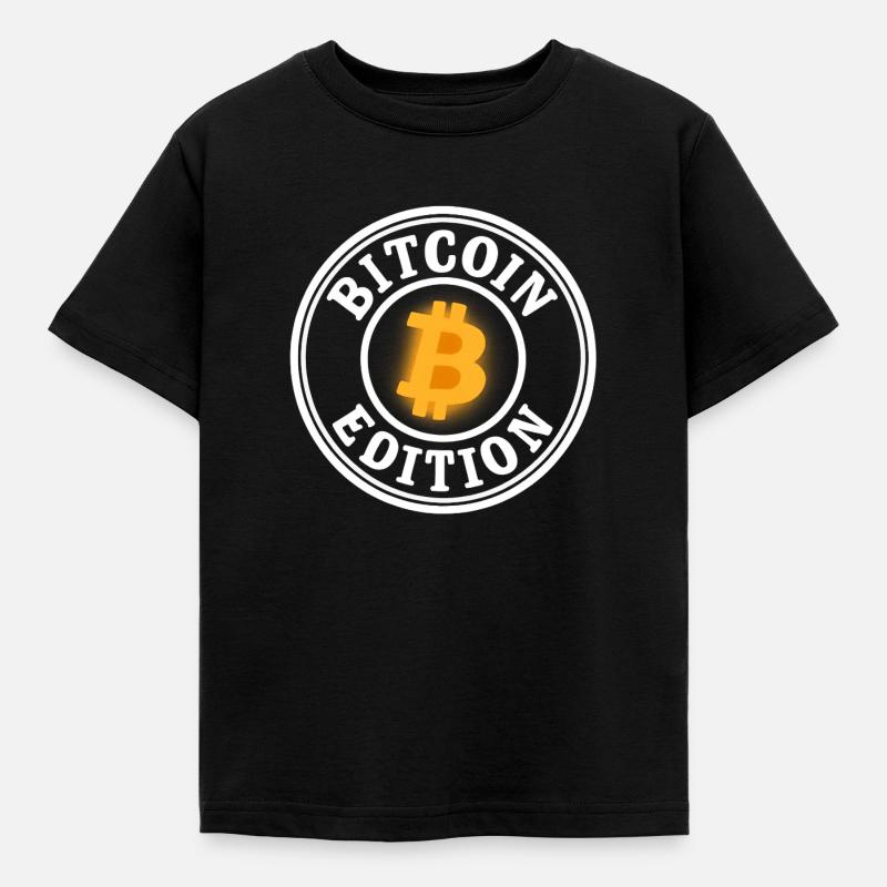 Bitcoin_edition_weiss - Kinder T-Shirt - Schwarz