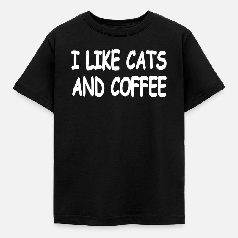 Katzen - Kinder T-Shirt - Schwarz