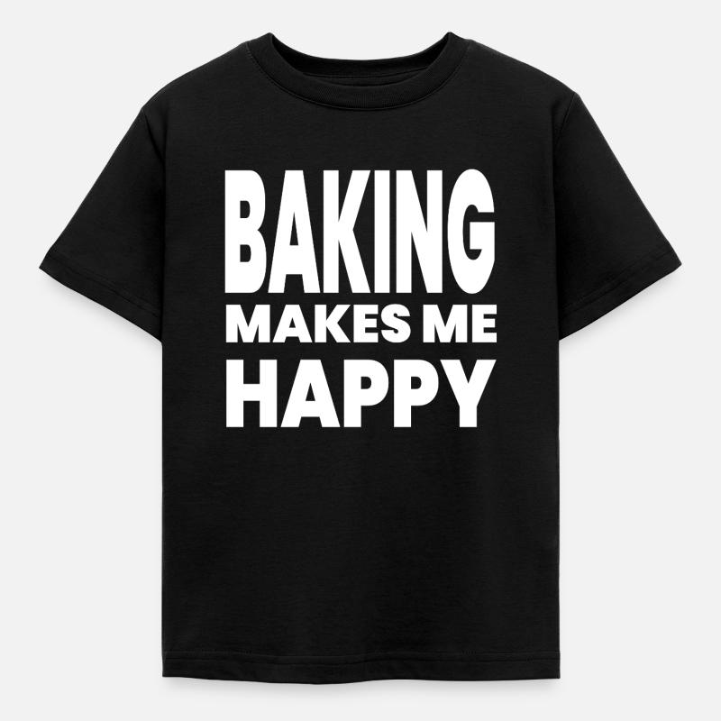 Backen - Kinder T-Shirt - Schwarz