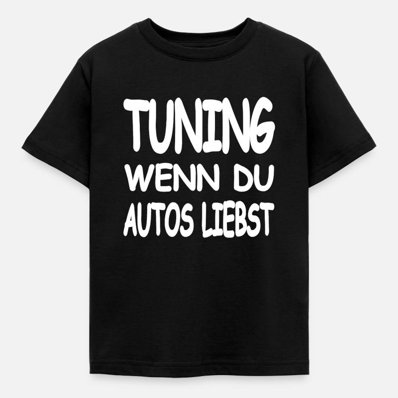 Tuning - Kinder T-Shirt - Schwarz