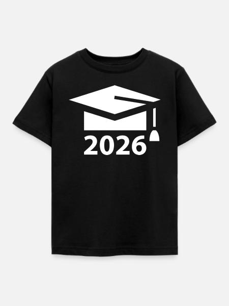 ABI 2026 Abitur Abschlussfeier Abiball - Kinder T-Shirt - Schwarz