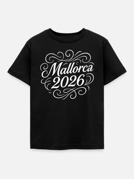 Mallorca 2026 - Kinder T-Shirt - Schwarz