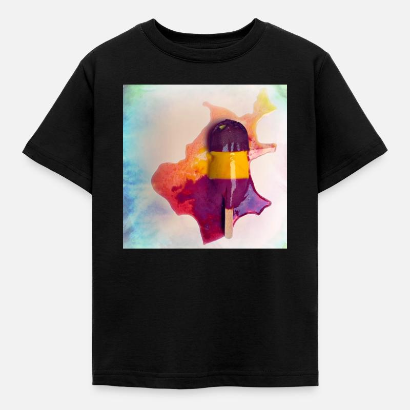 Popsicle - Kinder T-Shirt - Schwarz