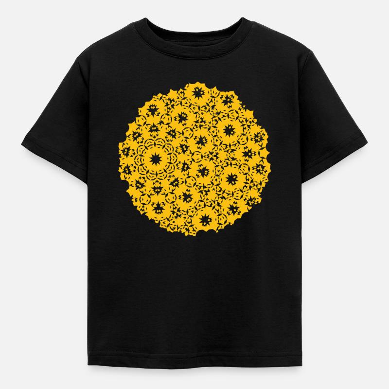 Moon Pattern - Kids' T-Shirt - black