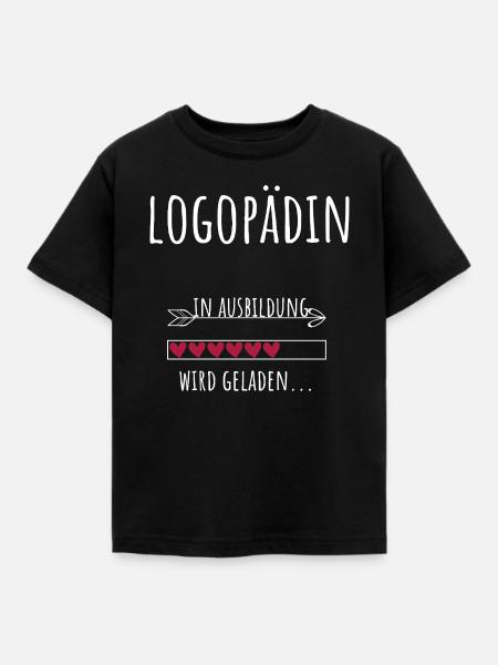Logopädie Studium Beruf Ausbildung Logopädin - Kinder T-Shirt - Schwarz