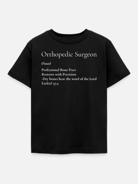 Orthopädischer Chirurg Bone Fixer T-Shirt - Kinder T-Shirt - Schwarz