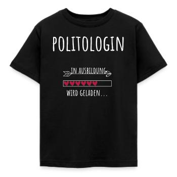 Political Science Studies Profession Education Political Scientist - Kids' T-Shirt - black - Front - AI Model Kid Female (0cm)