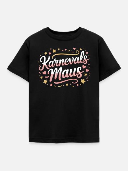 Karnevalsmaus Karneval Köln Kölner Karnevals Maus - Kinder T-Shirt - Schwarz
