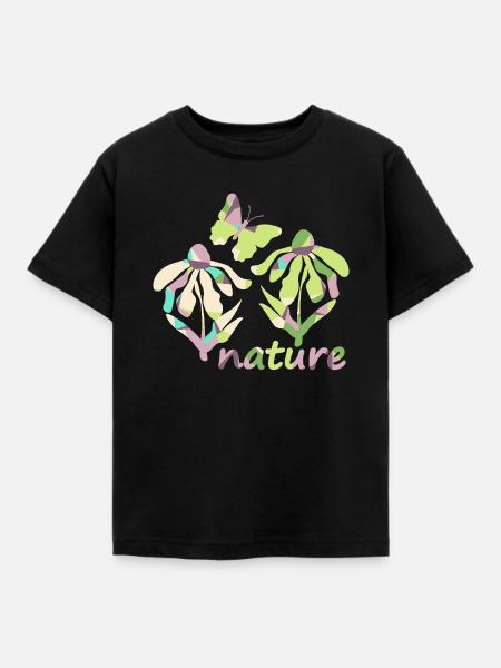 Couleur Nature - Floraison - T-shirt Enfant - noir