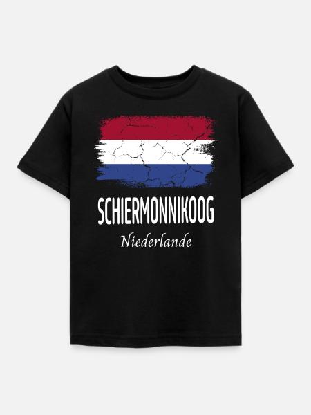 Schiermonnikoog - Kinder T-Shirt - Schwarz