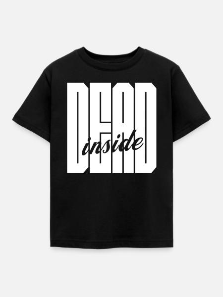 Dead Inside fettes Logo - Kinder T-Shirt - Schwarz