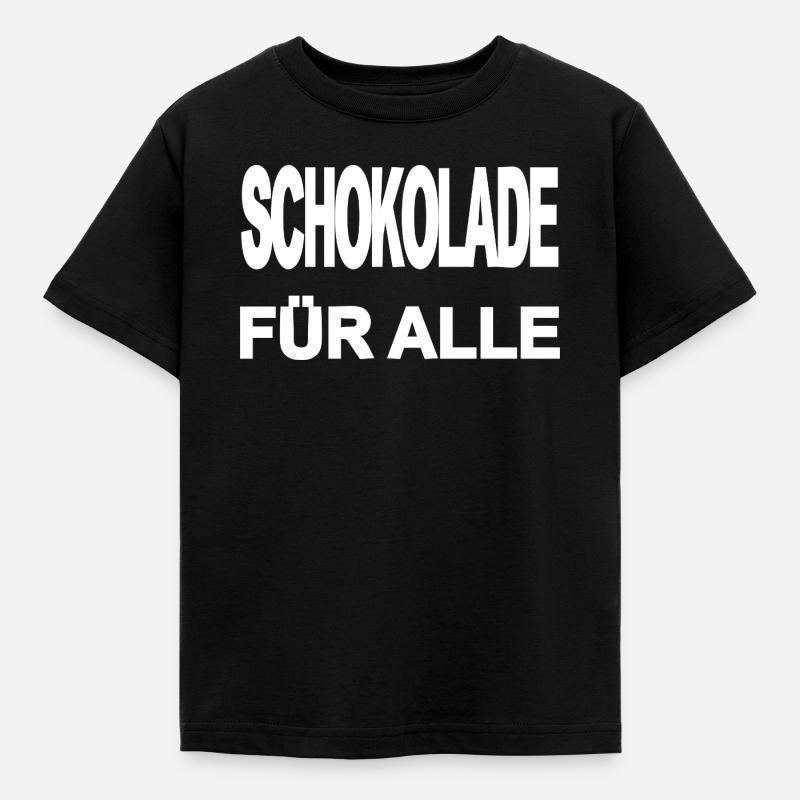 Schokolade - Kinder T-Shirt - Schwarz