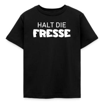 Shut Up - Cool Saying - Kids' T-Shirt - black - Front - AI Model Kid Female (0cm)