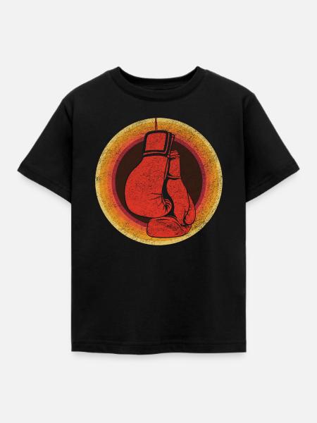 Boxing Momentum Artwork - Kinder T-Shirt - Schwarz