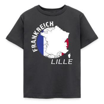Lille - T-shirt Enfant - charbon - Devant - AI Model Kid Female (0cm)